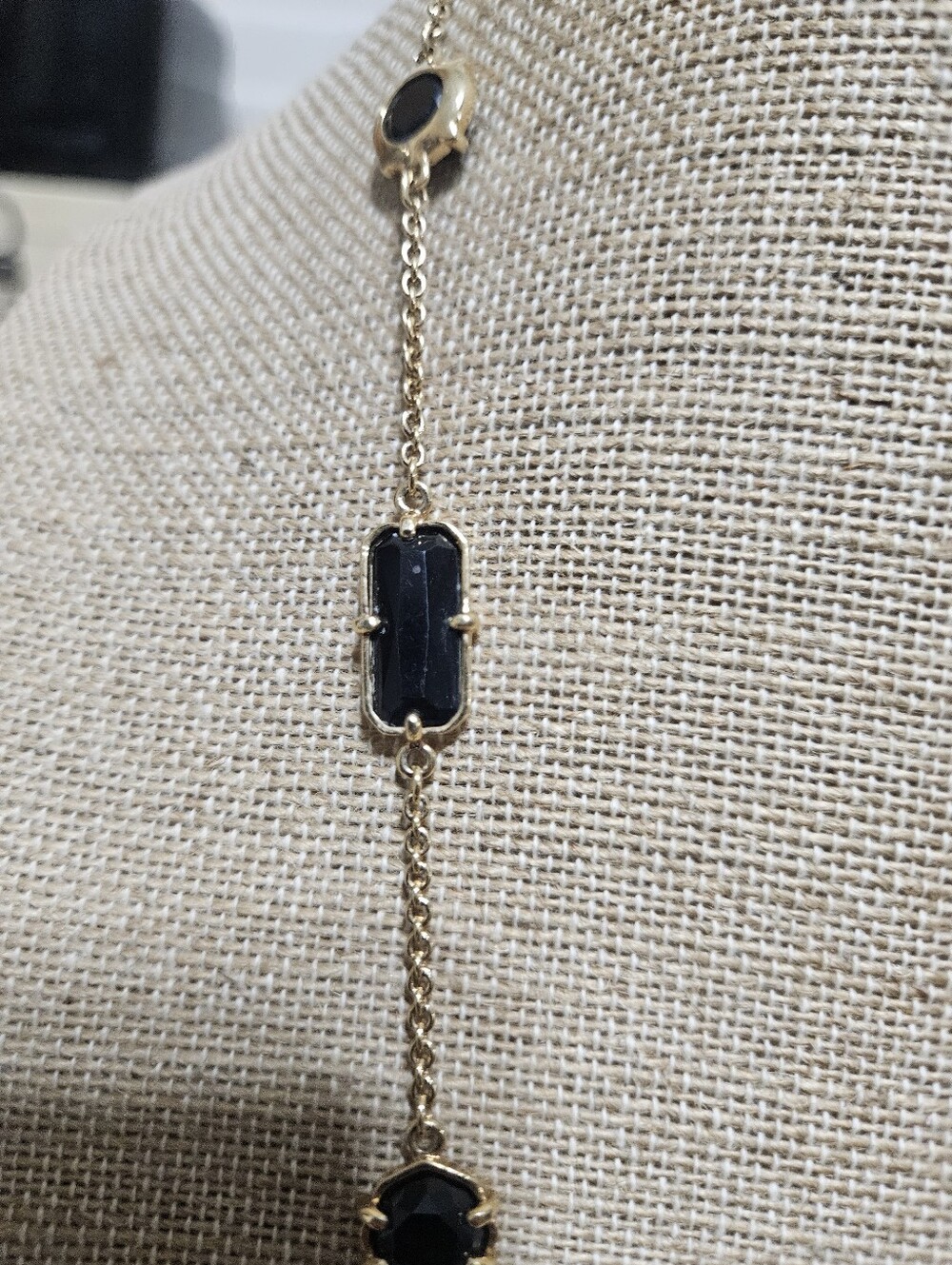 kate spade Gold Station Necklace with Black Accents - Picture 4 of 6